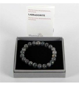 Fleuriste Leloup-Labradorite de 8mm/Taille 1 - Lithothérapie Bracelet