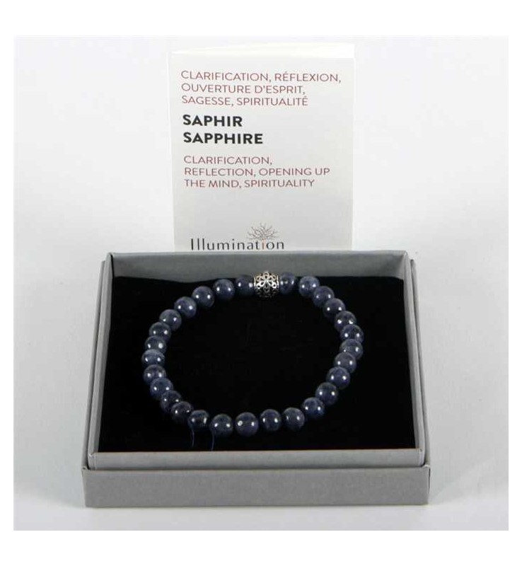 6mm Sapphire / Size 1 - Lithotherapie Bracelet